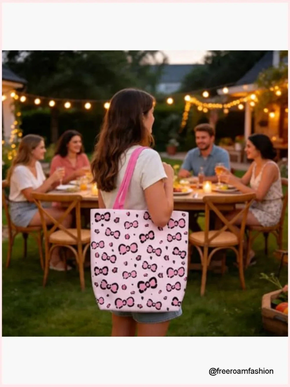 Small Canvas Tote Bag with Inner Pocket, Lightweight Reusable Polyester